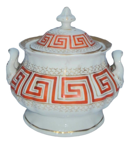 Rdf00477 - F A Schumann Jg Bules Açucareiro Porcelana Alemã