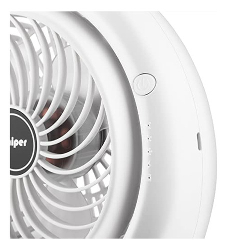 Ventilador De Escritorio Viniper Rotacion 180 Grados Blanco