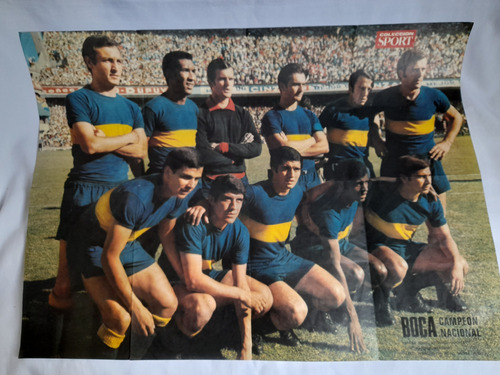  Poster De Boca Juniors Campeon Nacional. Marzolini Suñe