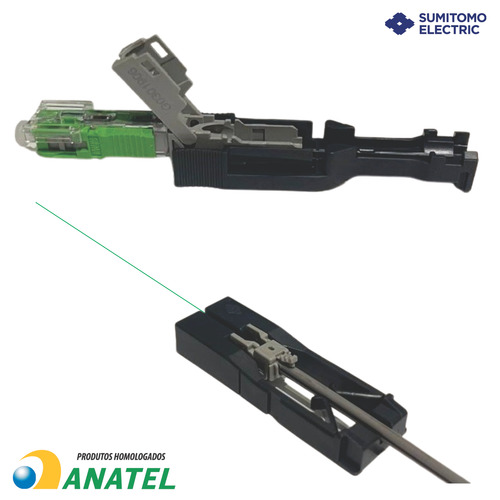 100 Conectores Gpon Sc-apc Fast Campo Flat (drop E Low Fit)