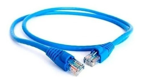 Patch Cord Wireplus 1 Mts Color Azul Cat6 Certificado Pack 2