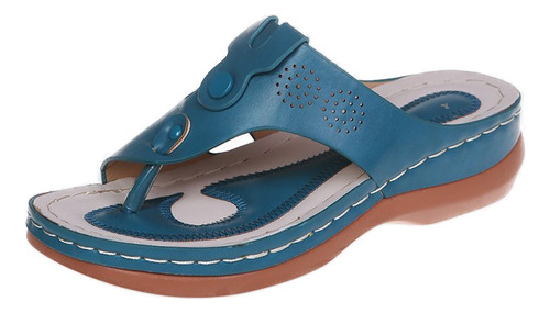 Zapatos Para Usar Sandalias De Playa Planas Con Tacón De Cuñ