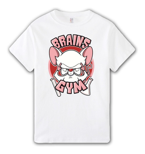 Remera Brains Gym - Aesthetic Unisex Tumblr Pinky Y Cerebro