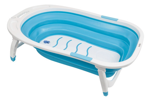 Banheira Baby Dobrável Antiderrapante Portátil Buba