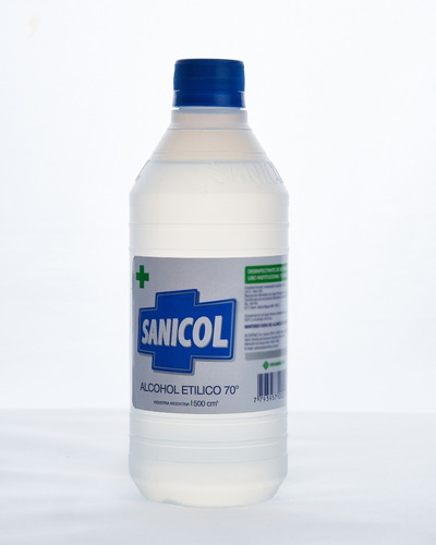 Alcohol Etílico 70% Sanicol  500ml X 20 Unidades