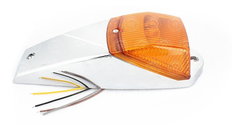Plafon Zepelin 14 Led Laser Ambar Estrobo Base Cromo 12-24v