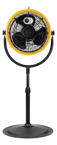Ventilador de piso CAT HVPD14AC estructura color amarillo 127V