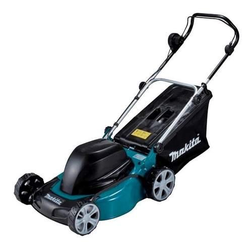 Cortador de grama elétrico Makita ELM4110BK de 1600W e 220V cor preto/azul