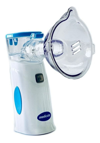 Inalador Nebulizador Air Mesh Bateria Medicate Azul Claro