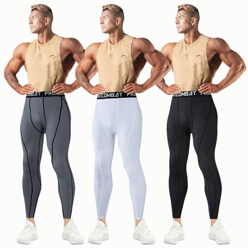 Imagen 5 de 9 de Calza Fitness Hombre De Compresión Y Evita Lesiones