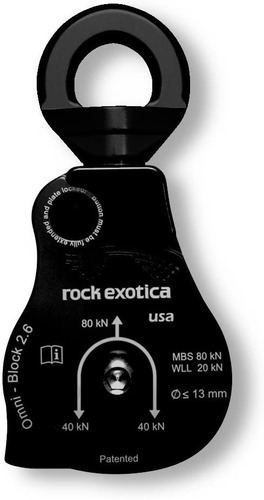 Roca Exotica Omni-block 2.6 Polea Negro Individual P55 18,0