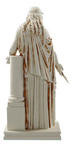 Estátua Medeia Mitologia Grega Estatueta Cor Cor Mármore Dourado