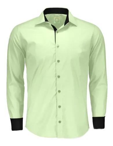 Camisa social cheap verde claro