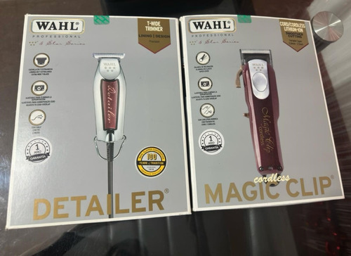 Kit Máquina De Corta Wahl Magic Clip 220v + Wahl Detailer