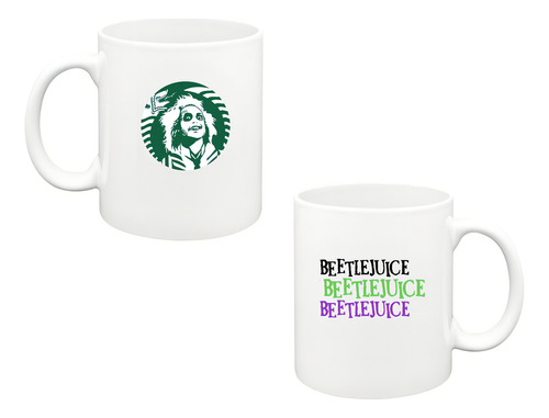 D Taza Beetlejuice Beetlejuice Tim Burton Starbucks Color Blanco Beetlejuice Starbucks