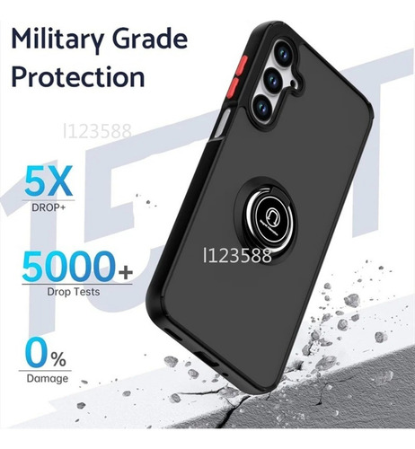 Funda Para Samsung Galaxy A56 A26 A36 A16 A06 5g Con Anillo Para El Dedo, Soporte Magnético, Funda De Teléfono Transparente Dura