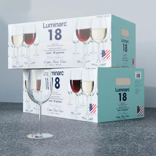 Luminarc, Copas para Vino, 18 piezas | Costco México