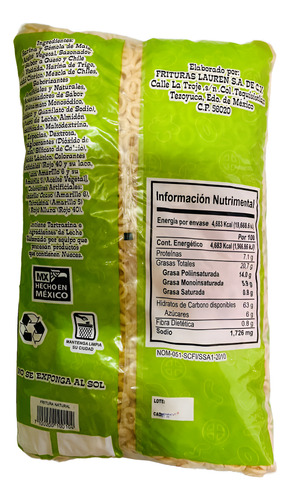 Botanas Lauren Donitas Limón Y Sal 1 Kg - Snack Salado