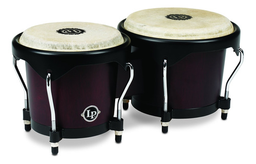 Latin Percussion Lp601ny Dw Lp City Wood Bongos Dark Wood