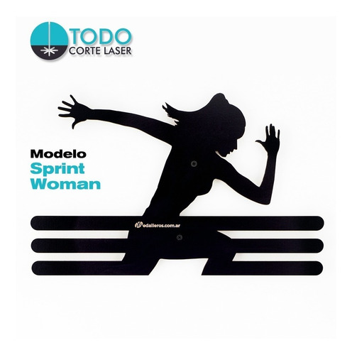 Imagen 3 de 5 de Medallero Running Atletismo Deportivo Modelo Sprint Woman