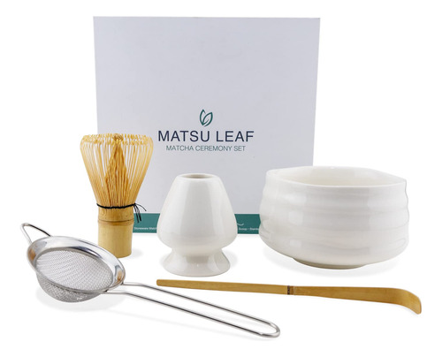 Matsu Leaf Juego De Ceremonia De Té Matcha
