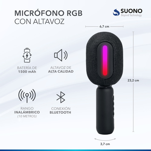 Microfono Karaoke Bluetooth Inalambrico Parlante Recargable