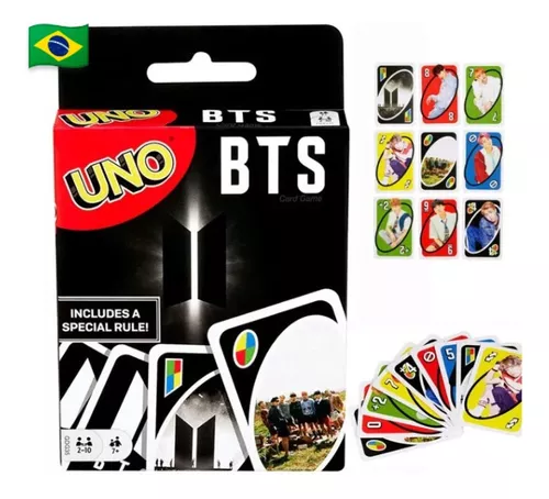 Jogo De Cartas Uno Bts Edição Especial Original Mattel - Escorrega o Preço