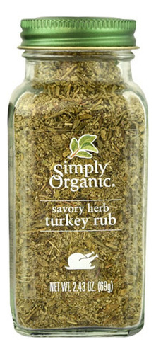 Simply Organic, Organic Savory Herb, Pavo Rub, 2.43 Oz (69 G