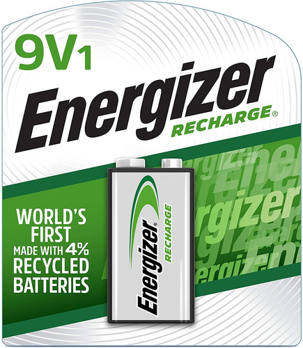 Imagen 1 de 2 de Pila Energizer Recargable 9v Nh22 Blister Con 1 Pieza 175 Mah Ni-mh Forma Rectangular