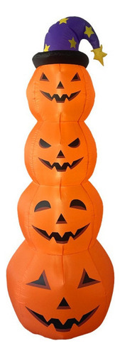 2025 Molde Hinchable Calabaza De Halloween 2,4 Metros