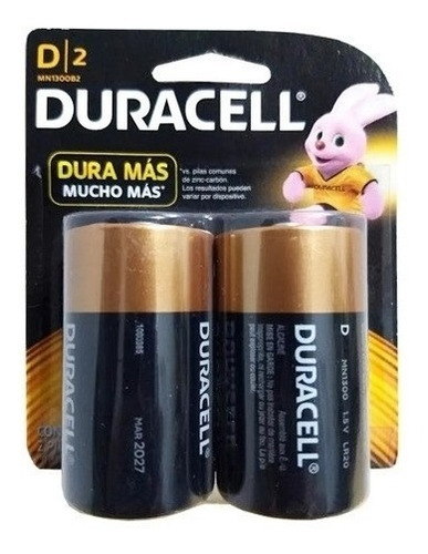 Pila Alcalina Duracell D Grande X 2u En Blister