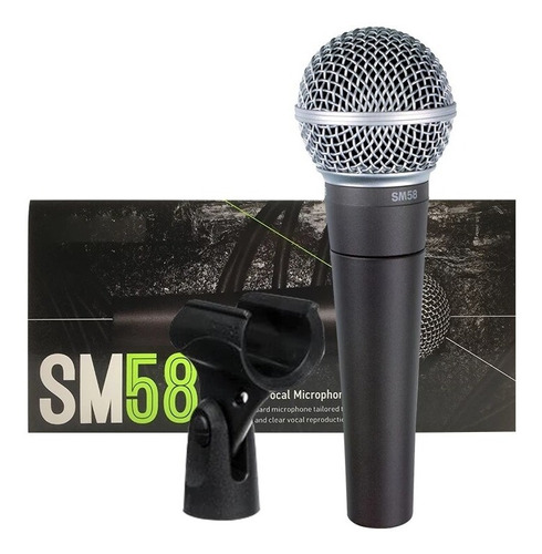 Micrófono Dinámico Shure Sm58 Cardioide Voz - Plus