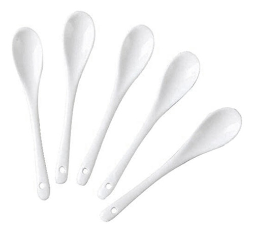 Cucharas Para Huevos De Porcelana Blanca, Cucharas De Cerámi