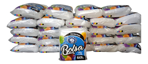 Bolsa De Plastico Transparente Baja Kileada Reyma 25 Kg Color Blanco 15x25 Cm