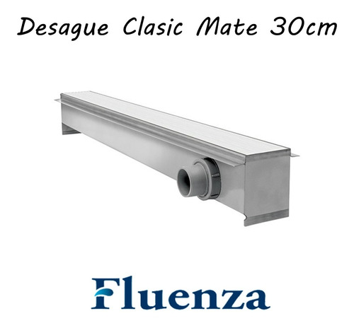 Rejilla Desague Baño Lineal Fluenza Clasico Mate 30cm