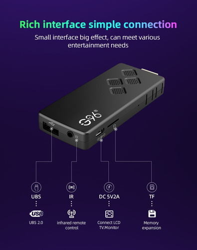 Tv Box Stick Android Tv Bluetooth Control Con Voz