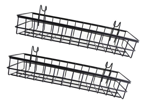 2 Piezas Malla Pared Metal Alambre Cesta Alambre Estante