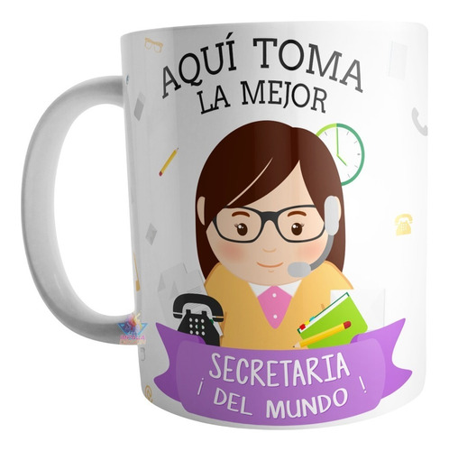 Taza Secretaria Ceramica Profesiones Abogada Maestra Doctor