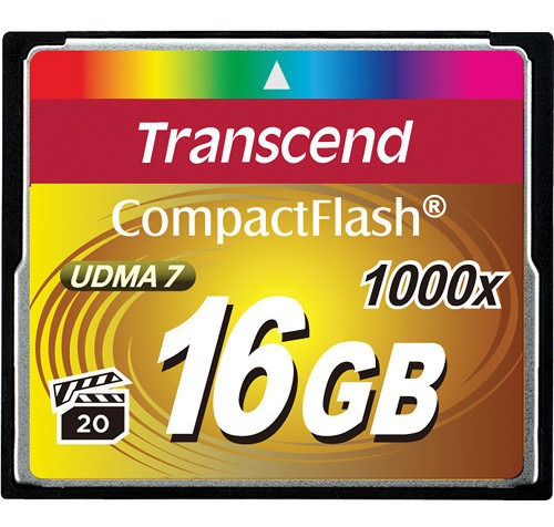 Transcend 16gb Compactflash Memory Card Ultimate 1000x Udma