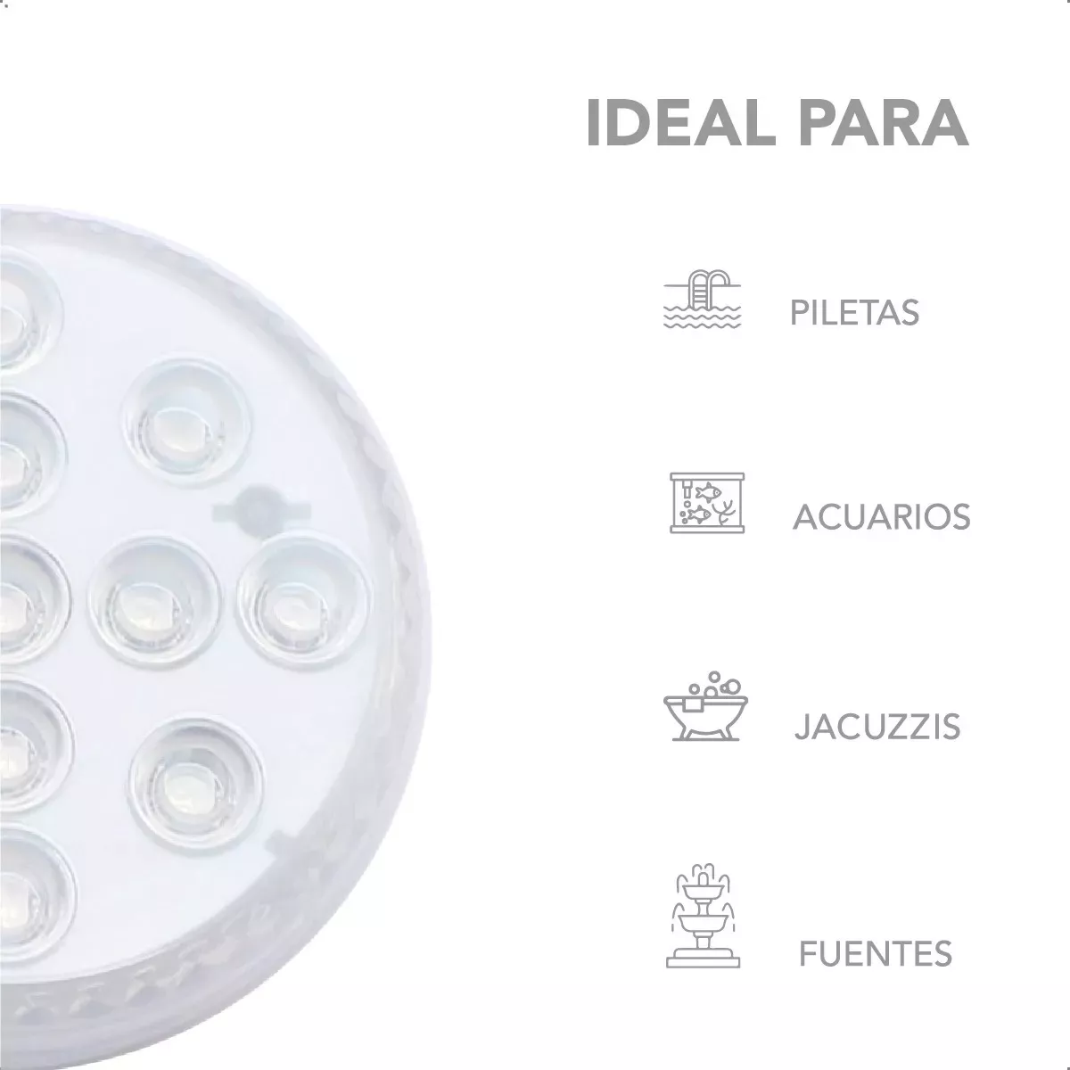 Tercera imagen para búsqueda de luz para piscina led rgb