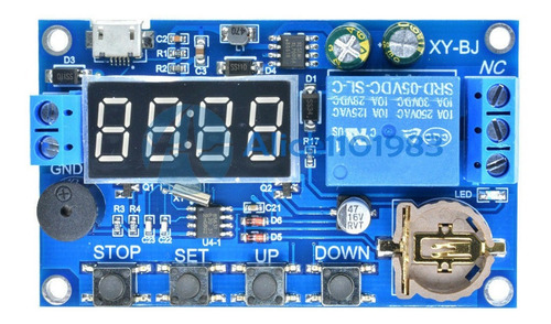 Modulo De Control Timer De Tiempo Real Con Relevador Switch