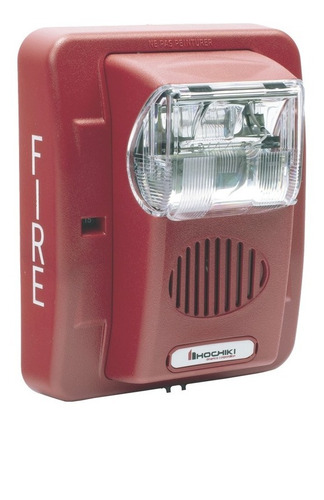 Sirena/estrobo, Rojo, 24v 100db Intensidad Luminosa Seleccio