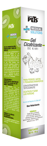 Ms Gel Cicatrizante De Kiwi P/ Perro Gato Mamíferos Pequeños