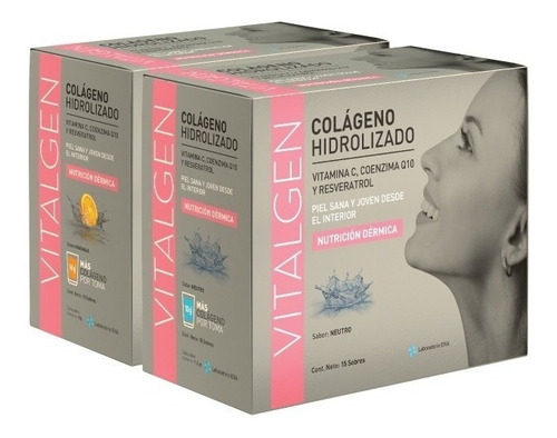 2x1 Vitalgen Colageno Hidrolizado + Q10 + Vitc + Resveratrol