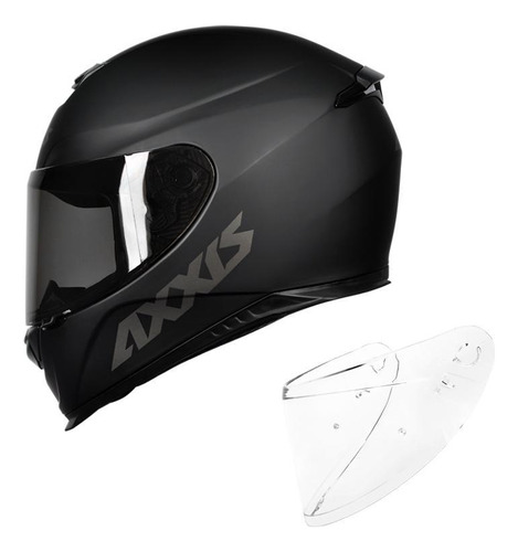 Capacete Axxis Eagle Solid/monocolor Matt Black/grey 62/xl