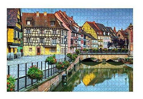 Wooden Puzzle 1000 Pieces Typical Medieval Half Timbered Fac