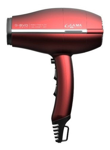 Secador De Pelo Gama Italy Gevo Ultra 3800 Titanium Ion Rojo