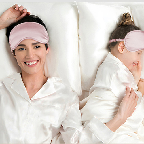 Antifaz Para Dormir Seda Morera Suave Ajustable Viajes Noche