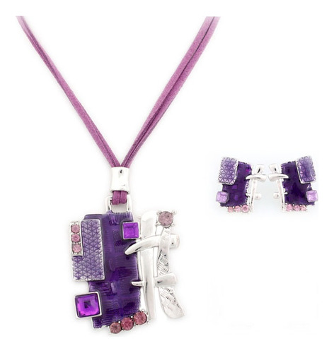 Conjunto De Pendientes De Collar De Personalidad De Color .