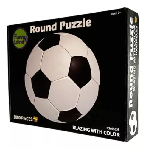 Rompecabezas round puzzle 1000 pzas circular pelota de futbol - Olis Place  Peluches